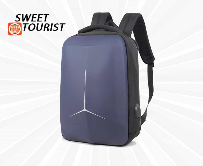 Nouveau Sac SWEET TOURIST USB BLEU charge sac à dos 15.6 pouces -  ordinateur portable coquille rigide cartable étanche voyage