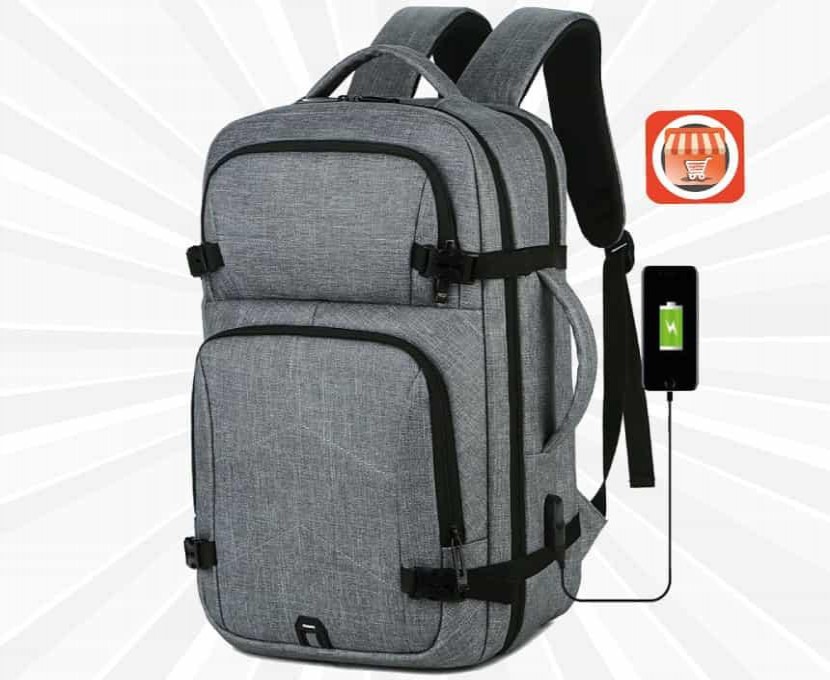 Sac à dos multifonctionnel de basket-ball étanche avec port de charge USB  Sac à chaussures