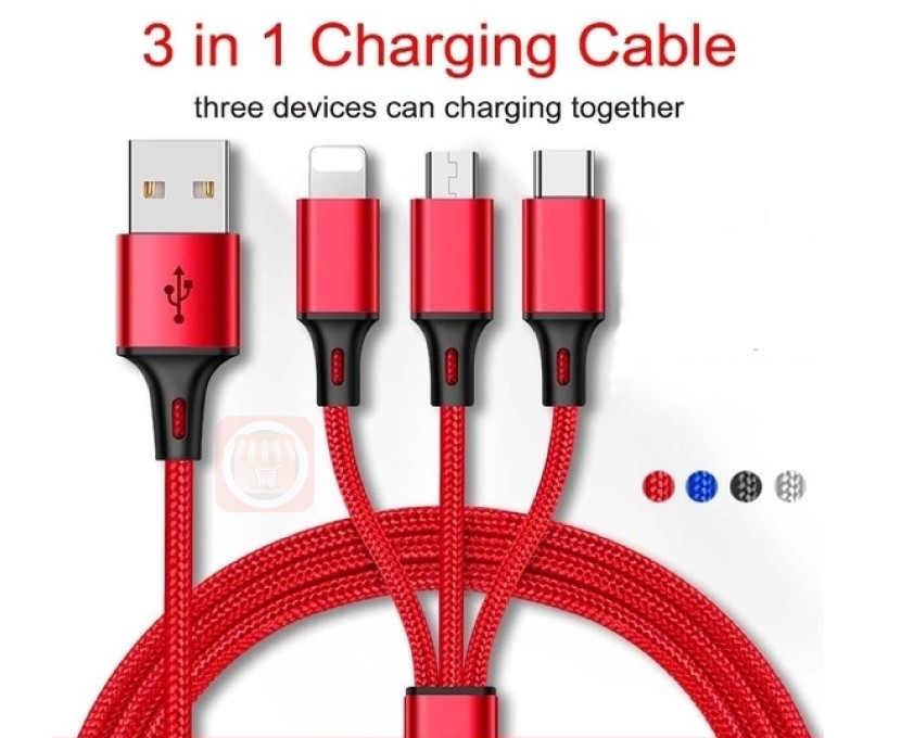 Cable 3 In 1 Charging à 30,000 GNF.
